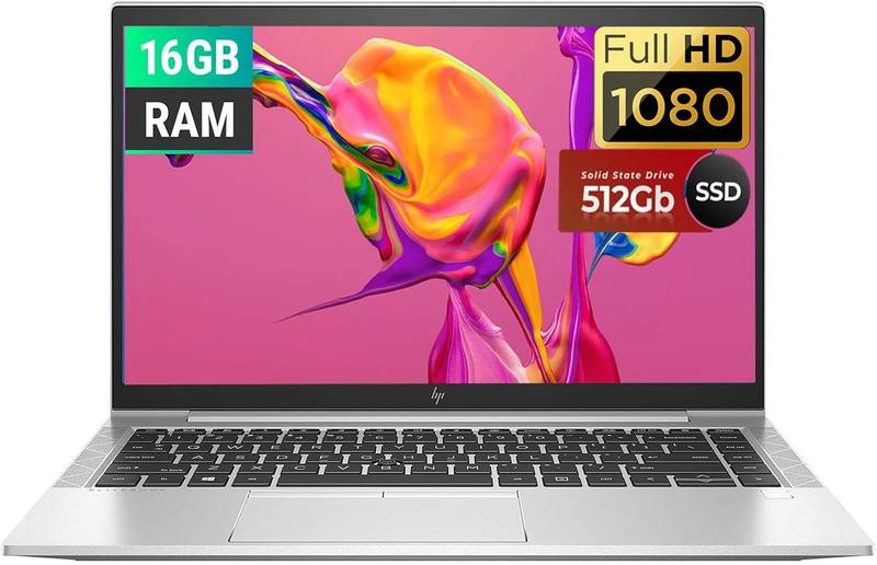 HP EliteBook 845 G7 | Ryzen 5 Pro | 16Go RAM | SSD 512Go | Windows 11 Pro | 14’’ FHD
