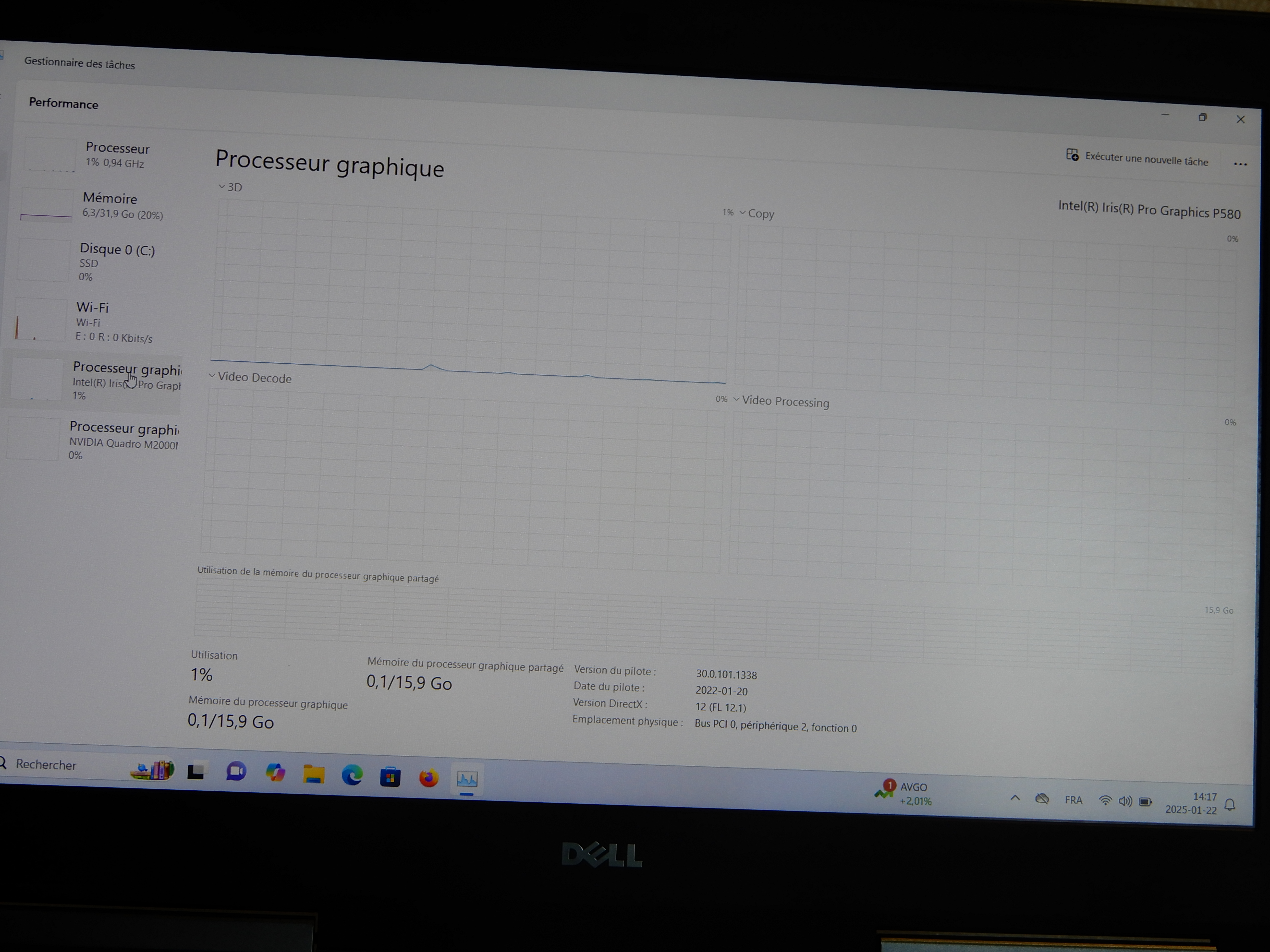 Image 9 de Dell Precision 7510-Xeon E3-1545M v5 2.9 GHz, 32 GB RAM, 1 TB SSD|NVIDIA & Iris Pro|Win. 11 Pro